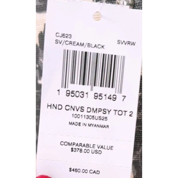 Coach 2023 Dempsey Tote 22 Houndstooth Print Canvas and refined pebble leather - Picture 10 of 13